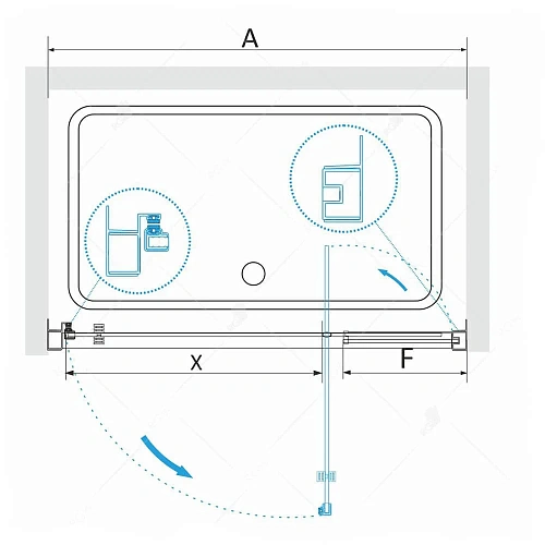 Душевая дверь RGW Passage PA-02B 04080208-14 Душевая дверь RGW Passage PA-02B 04080208-14