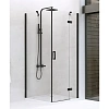 Душевой уголок NEW TRENDY NEW RENOMA BLACK R 90x100x195 D-0204A/D-0112B (черный) Душевой уголок NEW TRENDY NEW RENOMA BLACK R 90x100x195 D-0204A/D-0112B (черный)