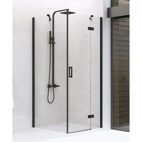 Душевой уголок NEW TRENDY NEW RENOMA BLACK R 90x100x195 D-0204A/D-0112B (черный) Душевой уголок NEW TRENDY NEW RENOMA BLACK R 90x100x195 D-0204A/D-0112B (черный)