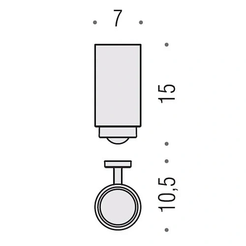 Стакан Colombo Nordic B5202.CR-VAN подвесной, хром/матовое стекло Стакан Colombo Nordic B5202.CR-VAN подвесной, хром/матовое стекло