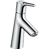 Картинка анонса товара «смеситель для раковины hansgrohe talis s с низким изливом и сливным гарнитуром, хром 72010000»