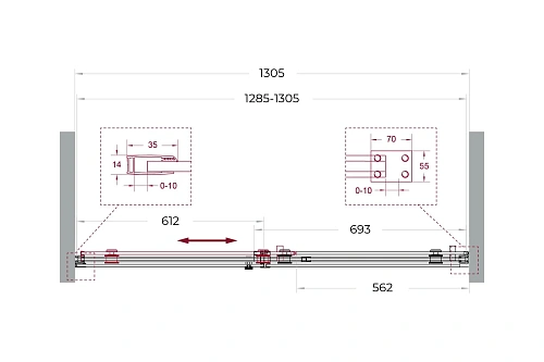 Душевая дверь BelBagno SOFT_CLOSE-2-BF-1-130-C-Cr 130 см, профиль хром, стекло прозрачное Душевая дверь BelBagno SOFT_CLOSE-2-BF-1-130-C-Cr 130 см, профиль хром, стекло прозрачное