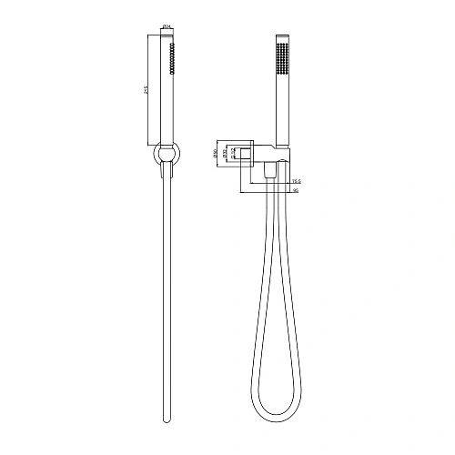 Душевая система AQUAme AQM8404BN никель шлифованный Душевая система AQUAme AQM8404BN никель шлифованный