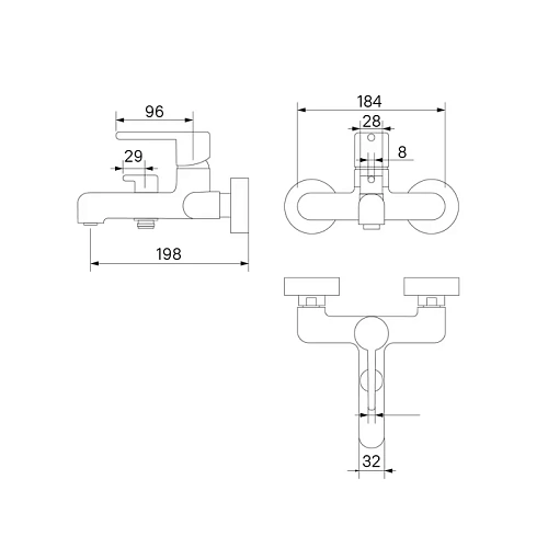 Смеситель для ванны IDDIS Aiger (AIGMG00i02WA) золотой матовый Смеситель для ванны IDDIS Aiger (AIGMG00i02WA) золотой матовый