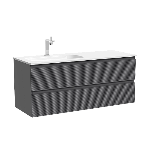 Тумба под раковину SANCOS Folk FL120LGS левая 1195х445х500 Grey soft подвесная Тумба под раковину SANCOS Folk FL120LGS левая 1195х445х500 Grey soft подвесная