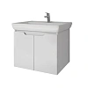 Тумба под раковину DREJA Q (D), 60 см, подвесная, 2 дверцы, белый глянец 99.1001 Тумба под раковину DREJA Q (D), 60 см, подвесная, 2 дверцы, белый глянец 99.1001