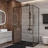 Душевой уголок CEZARES LUX-AH-FS-11-110/80-C-GM 110x80 см, профиль оружейная сталь, стекло прозрачное Душевой уголок CEZARES LUX-AH-FS-11-110/80-C-GM 110x80 см, профиль оружейная сталь, стекло прозрачное