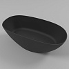 Картинка анонса товара «ванна из искусственного камня whitecross onyx a 160x75 (черный мат) искусственный камень 0204.160075 0204.160075.201»