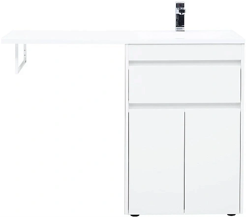 Тумба под раковину Aquanet Токио 58 белый (напольная, 1 ящик, 2 дверцы) 00237745 Тумба под раковину Aquanet Токио 58 белый (напольная, 1 ящик, 2 дверцы) 00237745