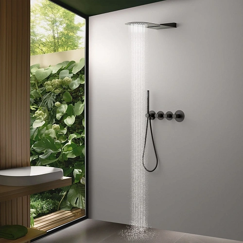 Душевая система Timo Saona SX-2350/18SM встраиваемая с термостатом черное золото Душевая система Timo Saona SX-2350/18SM встраиваемая с термостатом черное золото