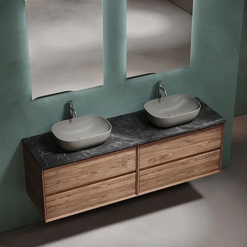 Столешница Sancos Black Sky TT160A1X из керамогранита 1600х460 c отверстием под смеситель Столешница Sancos Black Sky TT160A1X из керамогранита 1600х460 c отверстием под смеситель