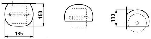 Держатель туалетной бумаги Laufen Alessi 7097.0 (8.7097.0.000.000.1) Держатель туалетной бумаги Laufen Alessi 7097.0 (8.7097.0.000.000.1)