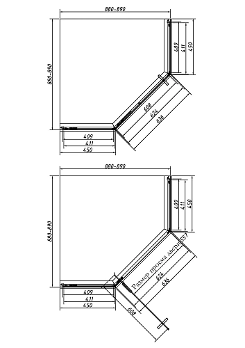 Душевой уголок Vincea Slim-N VSP-4SN900CLBN, 900x900, брашированный никель, стекло прозрачное Душевой уголок Vincea Slim-N VSP-4SN900CLBN, 900x900, брашированный никель, стекло прозрачное