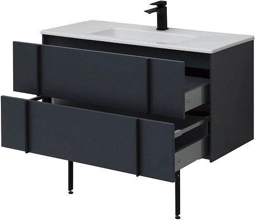 Тумба под раковину Allen Brau Reality 100 1.32007.AM антрацит матовый Тумба под раковину Allen Brau Reality 100 1.32007.AM антрацит матовый