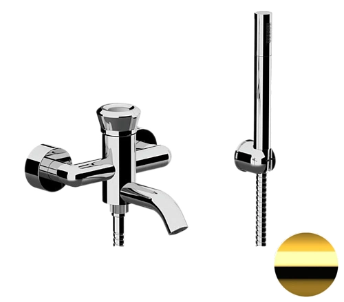 Смеситель для ванны Remer Element ET02DO, золото глянцевое Смеситель для ванны Remer Element ET02DO, золото глянцевое