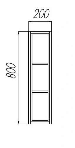 Модуль для зеркала Aquaton Брук 20 открытый дуб латте 1A200903BCDL0 Модуль для зеркала Aquaton Брук 20 открытый дуб латте 1A200903BCDL0