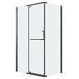 Душевой уголок GROSSMAN Pragma 100.K33.03.120.21.02-200.K33.03.80.21.02 (120х80х195) распашная(левая),черный матовый,стекло шиншилла Душевой уголок GROSSMAN Pragma 100.K33.03.120.21.02-200.K33.03.80.21.02 (120х80х195) распашная(левая),черный матовый,стекло шиншилла