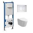 Комплект инсталляции GROSSMAN 900.K31.01.000 с клавишей смыва 700.K31.04.01M.01M белый матовый и унитазом GROSSMAN GR-4477S арт.97.4477S.04.01M Комплект инсталляции GROSSMAN 900.K31.01.000 с клавишей смыва 700.K31.04.01M.01M белый матовый и унитазом GROSSMAN GR-4477S арт.97.4477S.04.01M