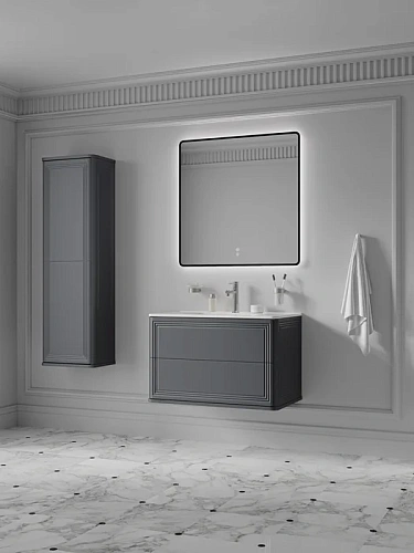 Тумба с раковиной IDDIS Oxford Neo (OXN80D0i95K) подвесная, 80 см, темно-серый Тумба с раковиной IDDIS Oxford Neo (OXN80D0i95K) подвесная, 80 см, темно-серый