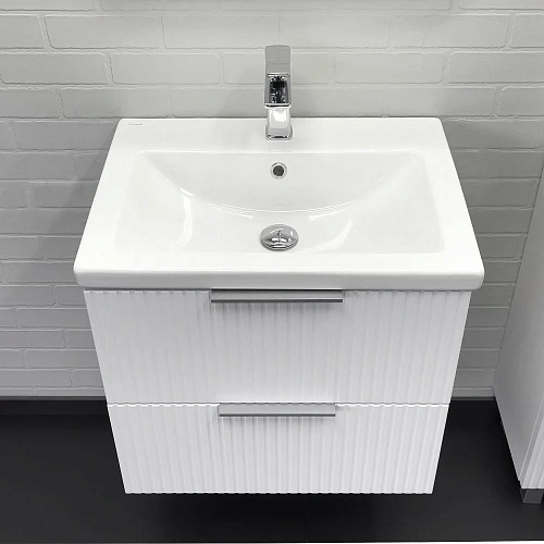 Тумба с раковиной Comforty Лима-60П2 00-00019210 белый матовый раковина Como 60 Тумба с раковиной Comforty Лима-60П2 00-00019210 белый матовый раковина Como 60