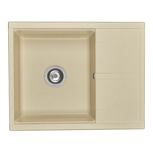 Кухонная мойка Aquaton Делия 65 1A718632DE290 из литого мрамора, шампань Кухонная мойка Aquaton Делия 65 1A718632DE290 из литого мрамора, шампань