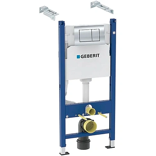 Инсталляция для унитаза Geberit Duofix Delta 458.163.21.1 с кнопкой смыва хром Инсталляция для унитаза Geberit Duofix Delta 458.163.21.1 с кнопкой смыва хром
