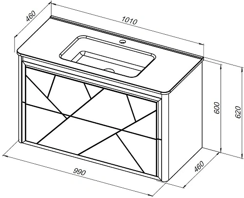 Тумба под раковину Allen Brau Paris 100 1.360002.WM белый матовый Тумба под раковину Allen Brau Paris 100 1.360002.WM белый матовый