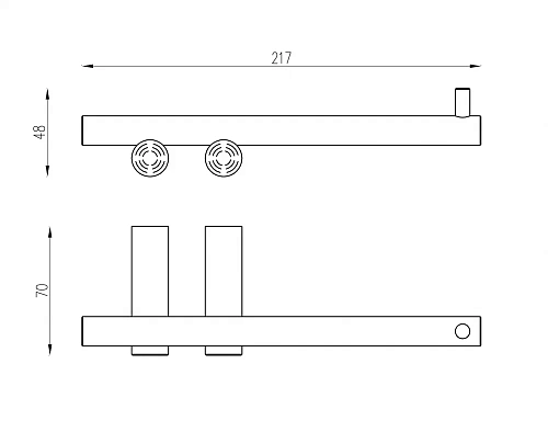 Держатель туалетной бумаги ABBER Osten 316 AA1831BGG оружейная сталь брашированная Держатель туалетной бумаги ABBER Osten 316 AA1831BGG оружейная сталь брашированная