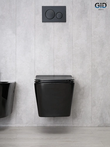 Унитаз подвесной Gid Tr2144BL 62224Y черная глянцевая 52x36x33.5 с крышкой микролифт Унитаз подвесной Gid Tr2144BL 62224Y черная глянцевая 52x36x33.5 с крышкой микролифт