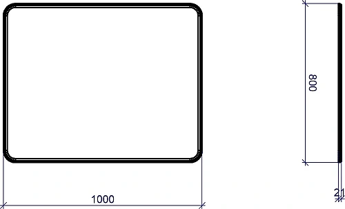 Зеркало Orange Ольга 100 Черное Olga-100ZSV Зеркало Orange Ольга 100 Черное Olga-100ZSV