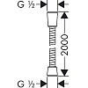 Душевой шланг hansgrohe Sensoflex с защитой от перекручивания 200 см, хром 28134000 Душевой шланг hansgrohe Sensoflex с защитой от перекручивания 200 см, хром 28134000