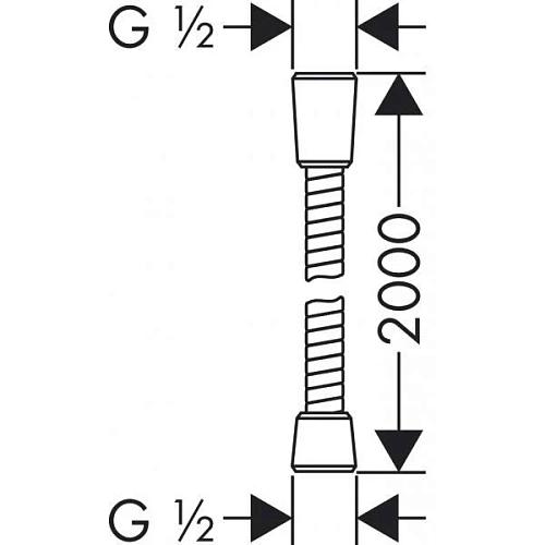 Душевой шланг hansgrohe Sensoflex с защитой от перекручивания 200 см, хром 28134000 Душевой шланг hansgrohe Sensoflex с защитой от перекручивания 200 см, хром 28134000