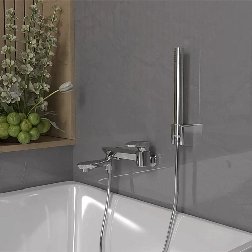 Смеситель для ванны Paini Ovo 86CR105THKM с термостатом и аксессуаром Смеситель для ванны Paini Ovo 86CR105THKM с термостатом и аксессуаром