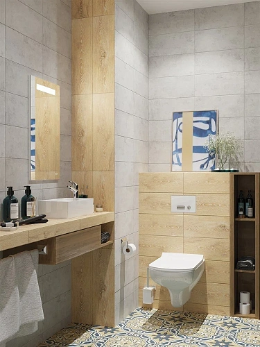 Керамогранит Cersanit Navi серый 42x42 NV4R092 Керамогранит Cersanit Navi серый 42x42 NV4R092