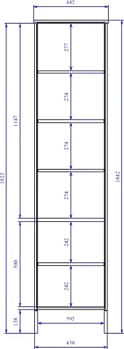 Шкаф-пенал STWORKI Хельсингборг белый 480816 Шкаф-пенал STWORKI Хельсингборг белый 480816