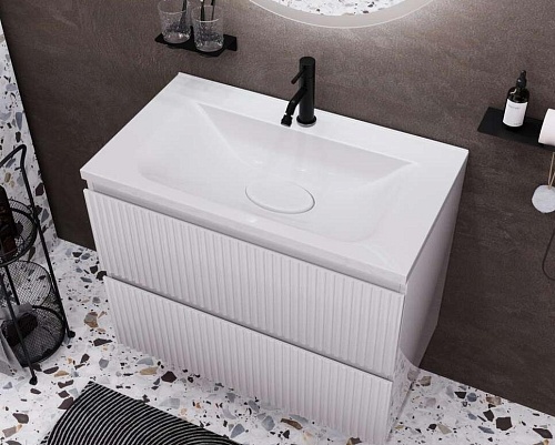 Тумба с раковиной Эстет Bali Wave 105 ФР-00018126 750х450 подвесная 2 ящика Тумба с раковиной Эстет Bali Wave 105 ФР-00018126 750х450 подвесная 2 ящика