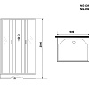 Душевая кабина Niagara Classic NG-43975-14QBK (900х700х2000) низкий поддон (13см) стекло матовое 439753QBK Душевая кабина Niagara Classic NG-43975-14QBK (900х700х2000) низкий поддон (13см) стекло матовое 439753QBK