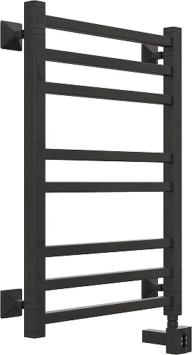 Полотенцесушитель электрический EWRIKA Кассандра PI 70x50 R, черный матовый 510399 Полотенцесушитель электрический EWRIKA Кассандра PI 70x50 R, черный матовый 510399