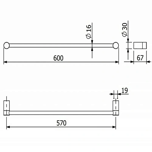 Полотенцедержатель Kludi VELA R 58979N2 оружейная сталь Полотенцедержатель Kludi VELA R 58979N2 оружейная сталь