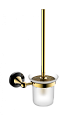 Ершик для унитаза CeramaLux 57513 черный\золото