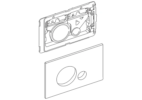 Клавиша смыва BelBagno SFERA черный матовый Tocco Morbido BB017-SR-NERO.M Клавиша смыва BelBagno SFERA черный матовый Tocco Morbido BB017-SR-NERO.M