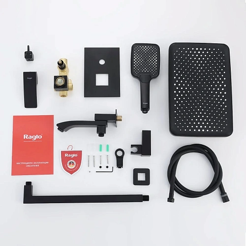 Душевая система Raglo R01.27.06 встраиваемая, черный Душевая система Raglo R01.27.06 встраиваемая, черный