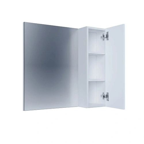 Зеркальный шкаф GROSSMAN НЕО-80 см универсальный белый 80x66,6 208024-1K Зеркальный шкаф GROSSMAN НЕО-80 см универсальный белый 80x66,6 208024-1K