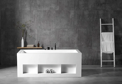 Ванна отдельностоящая ABBER AB9339-1.7 170x80 универсальная, белая акриловая Ванна отдельностоящая ABBER AB9339-1.7 170x80 универсальная, белая акриловая