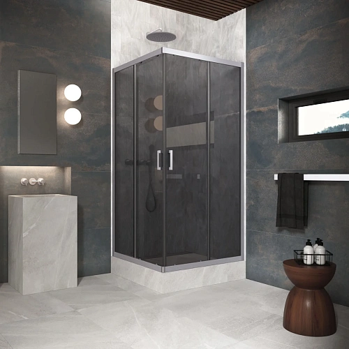 Душевой уголок Vegas-glass ZA Protec 70 04 10 700x700 мм, профиль никель, стекло сатин Душевой уголок Vegas-glass ZA Protec 70 04 10 700x700 мм, профиль никель, стекло сатин