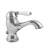 Картинка анонса товара «смеситель для раковины nicolazzi p.m. blanc 3402 cr 76 хром, ручка белая керамика 3402cr76»