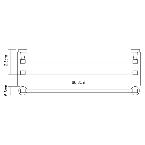 Полотенцедержатель WasserKRAFT Isen K-4040 хром Полотенцедержатель WasserKRAFT Isen K-4040 хром