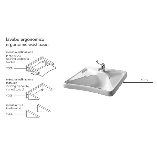Кронштейн для раковины Hatria Autonomy Y0CC01 Кронштейн для раковины Hatria Autonomy Y0CC01