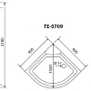 Душевая кабина Timo eco TE-0709 90x90x218 Душевая кабина Timo eco TE-0709 90x90x218