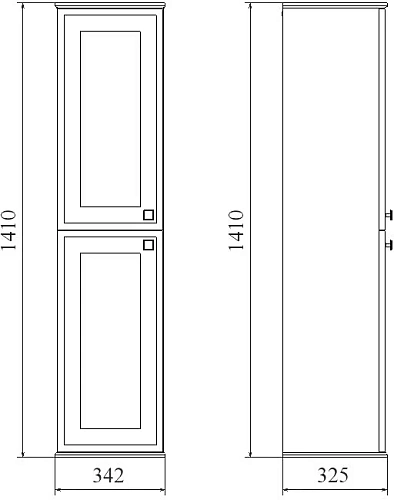 Шкаф-пенал STWORKI Хадстен L, серый 540850 Шкаф-пенал STWORKI Хадстен L, серый 540850